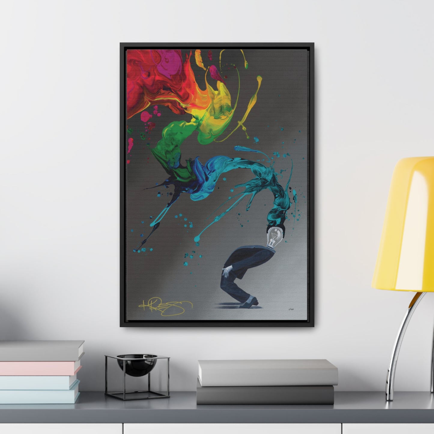 Mind of a Madman Kre8 Framed Gallery Wrapped Canvas