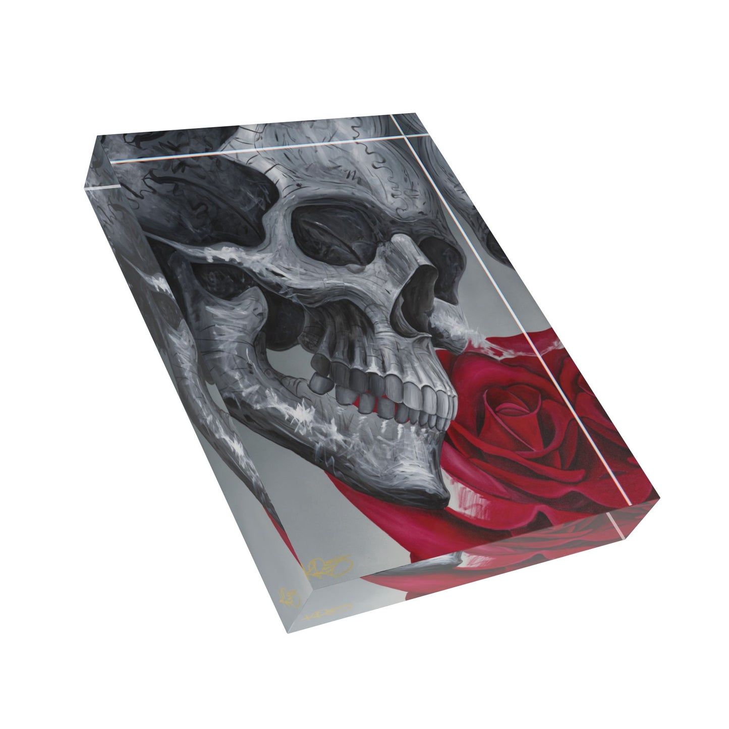Embracing Life and Death Kre8 Kube Acrylic Art Blocks