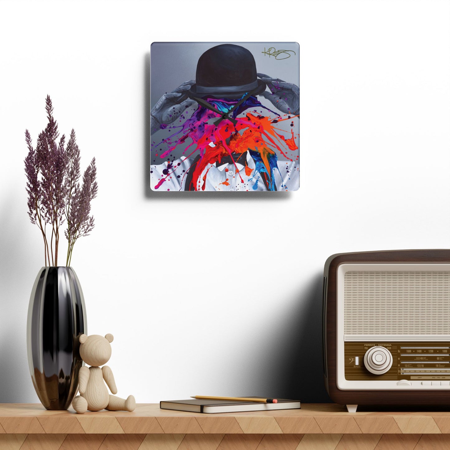 Dapper Dan Kre8 Acrylic Wall Clock