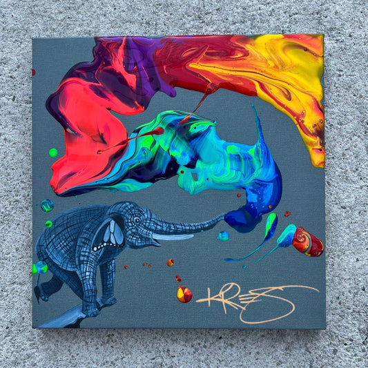 Kre8tion Iteration: Elephant in the Room Mixed Media