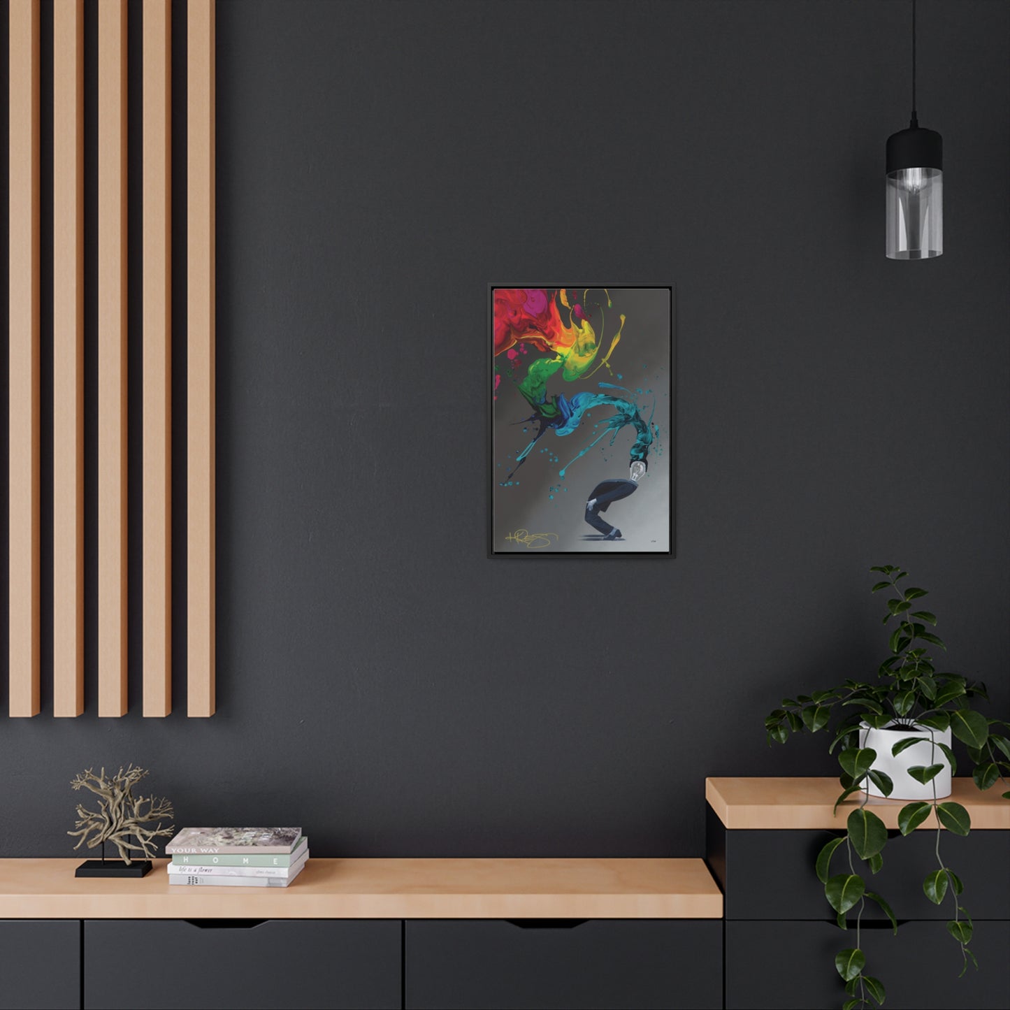 Mind of a Madman Kre8 Framed Gallery Wrapped Canvas
