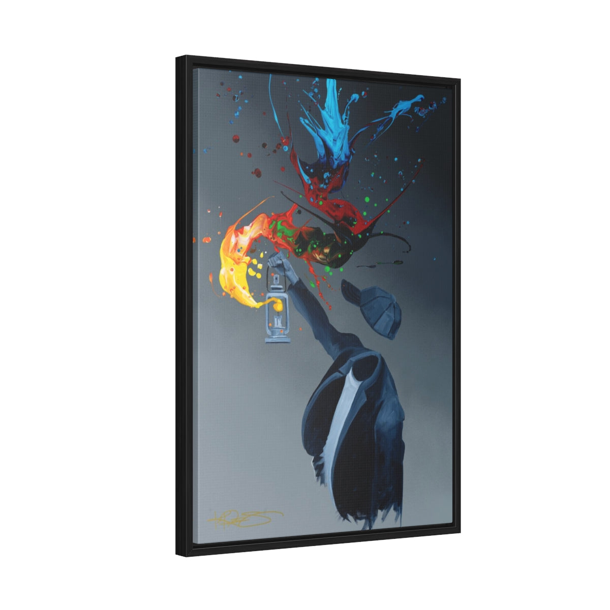 Illuminate the Dark Kre8 Framed Gallery Wrapped Canvas
