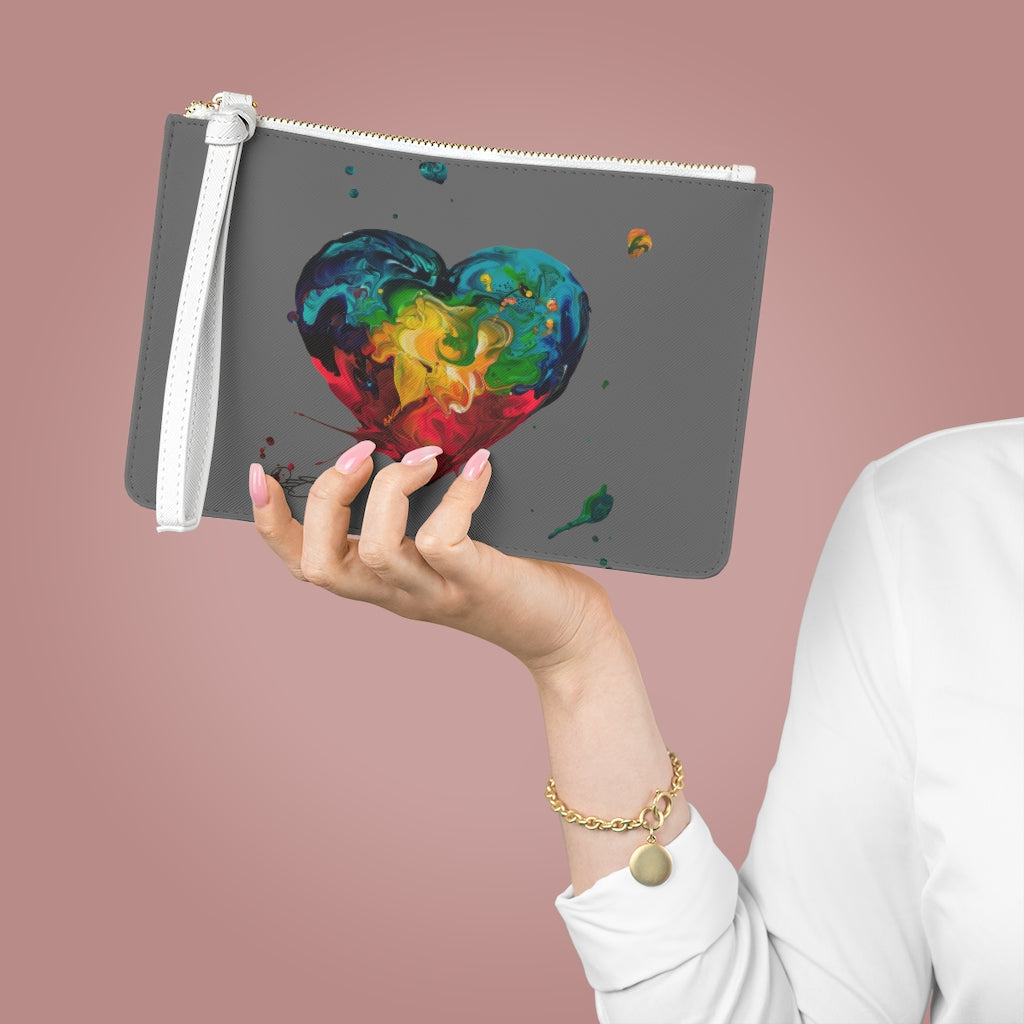 The Love of Kre8tion Saffiano Clutch Bag