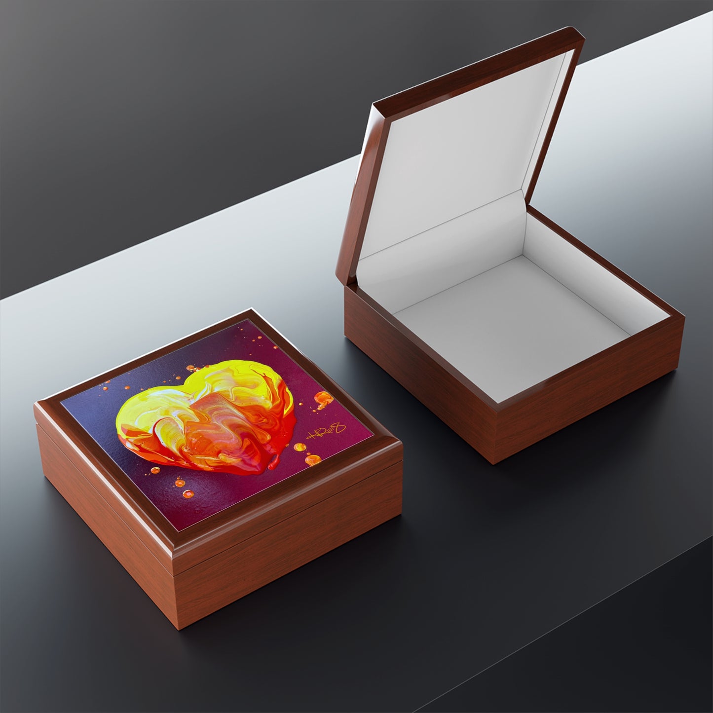 Heart of Fire Kre8 Jewelry Box / Valuables Chest