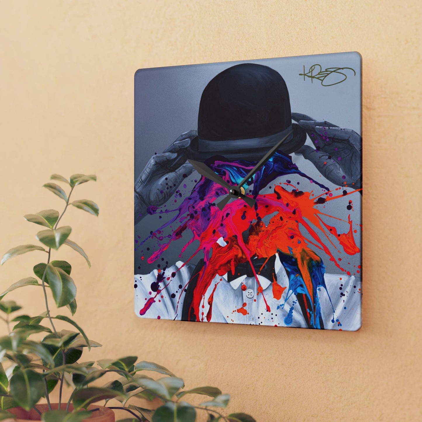 Dapper Dan Kre8 Acrylic Wall Clock