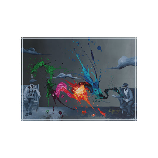 The Battle of the Minds Kre8 Kube Acrylic Art Blocks