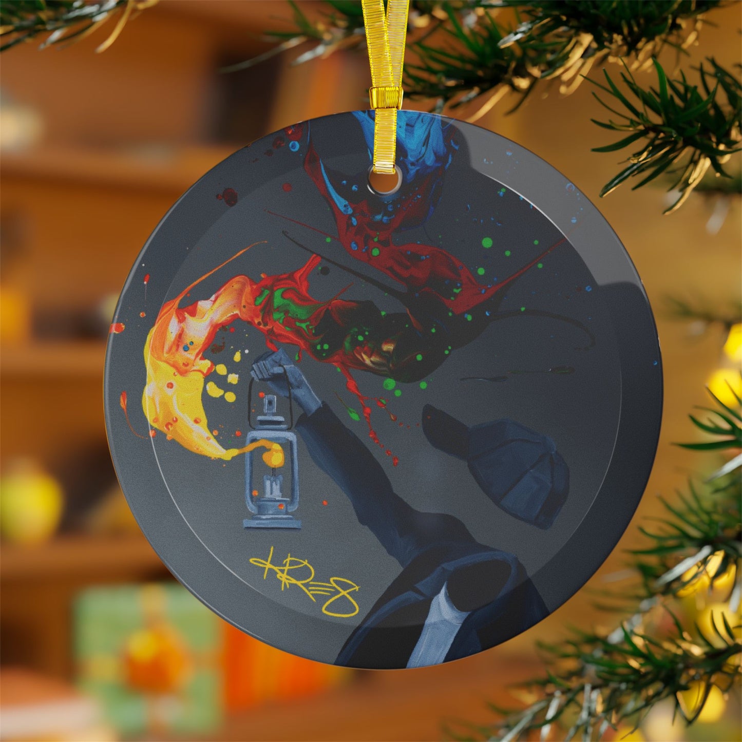 Illuminate the Dark Limited Edition 2025 Kre8 Glass Ornament