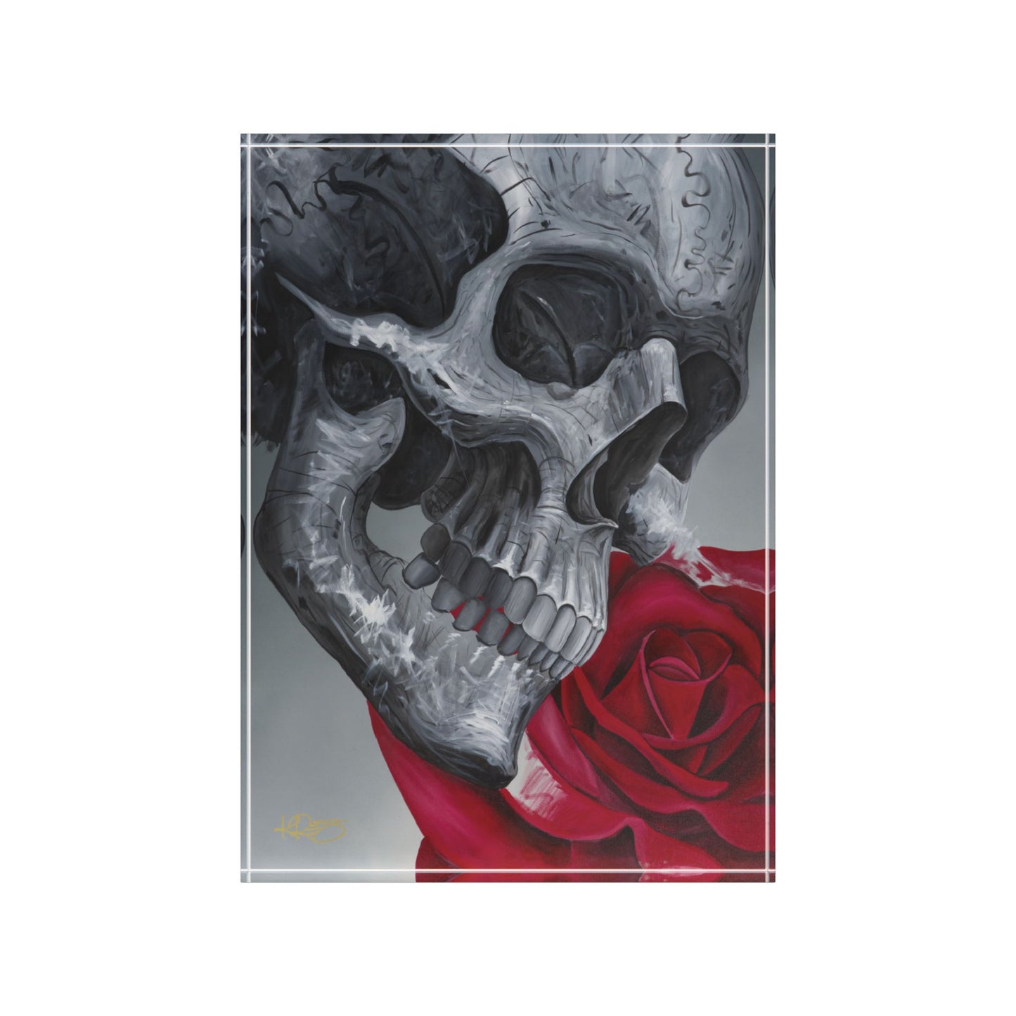 Embracing Life and Death Kre8 Kube Acrylic Art Blocks