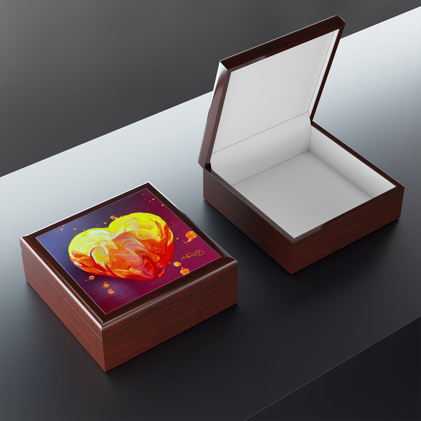 Heart of Fire Kre8 Jewelry Box / Valuables Chest