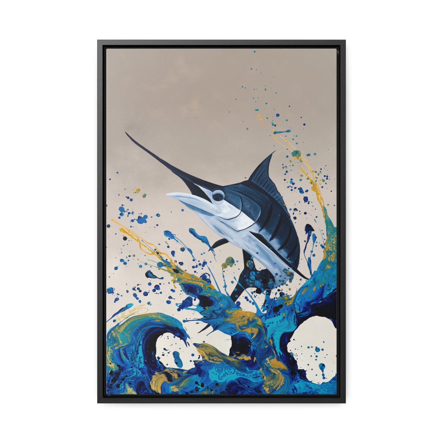 The Beauty in Chaos Kre8 Framed Gallery Wrapped Canvas