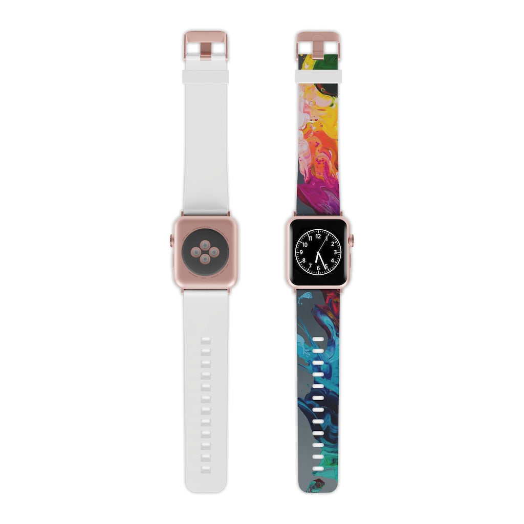 Gray Abstract Kre8 Watch Band for Apple Watch