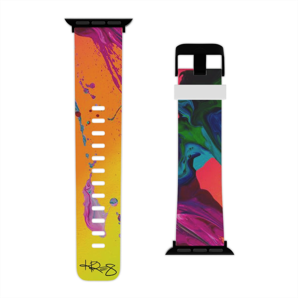 Rainbow Abstract Kre8 Watch Band for Apple Watch