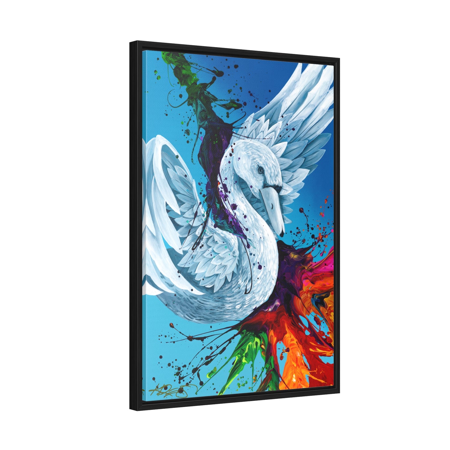 The Beauty in Mayhem Kre8 Framed Gallery Wrapped Canvas