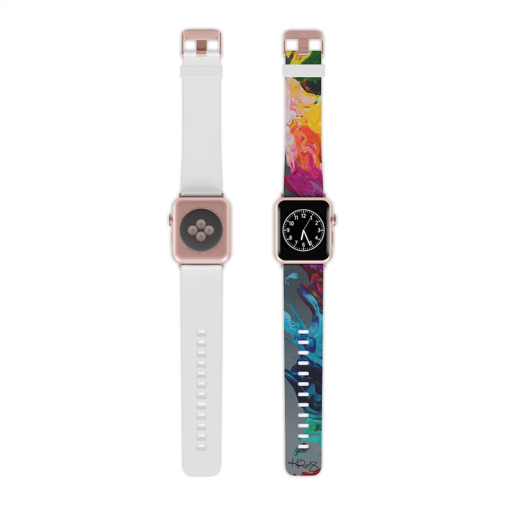 Gray Abstract Kre8 Watch Band for Apple Watch