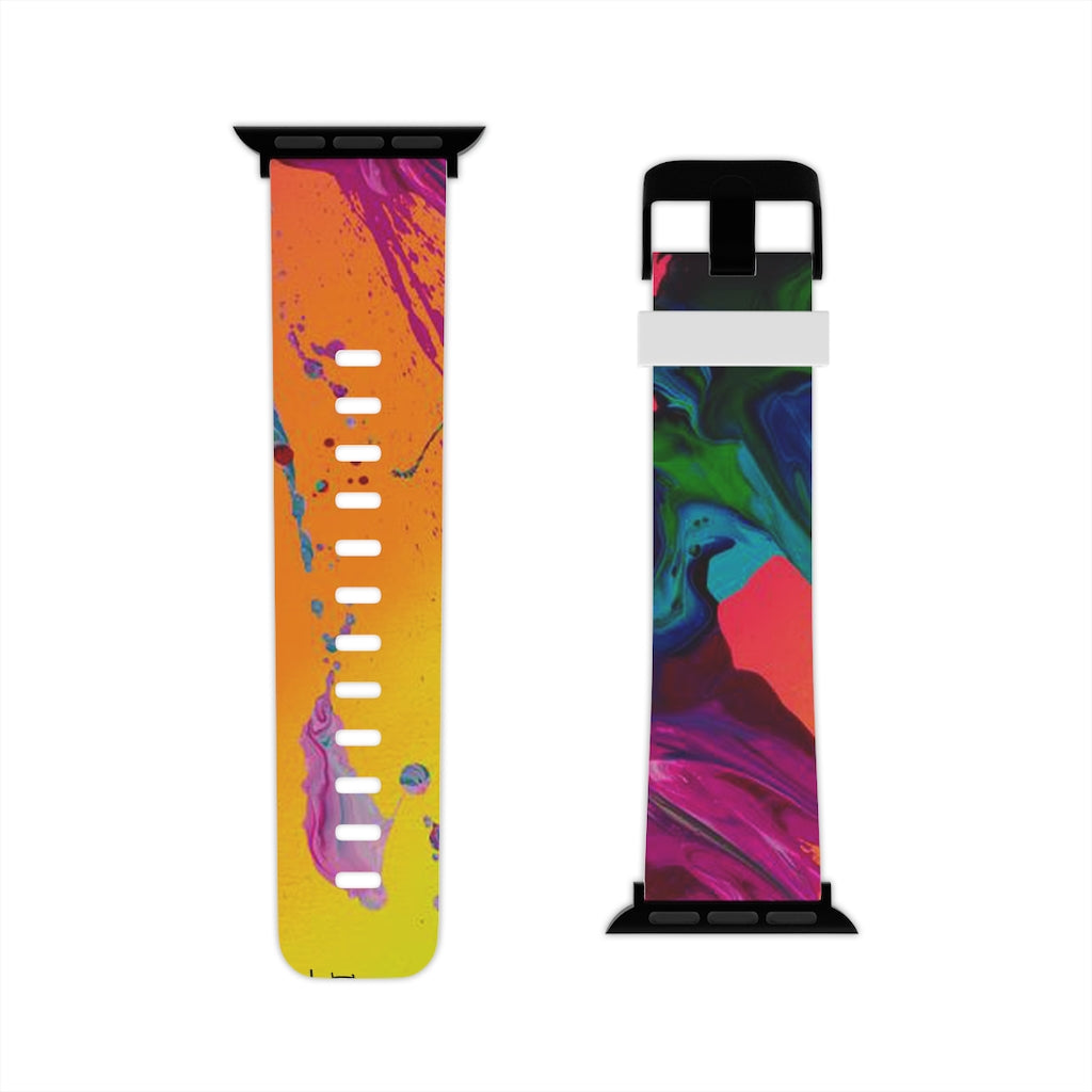 Rainbow Abstract Kre8 Watch Band for Apple Watch