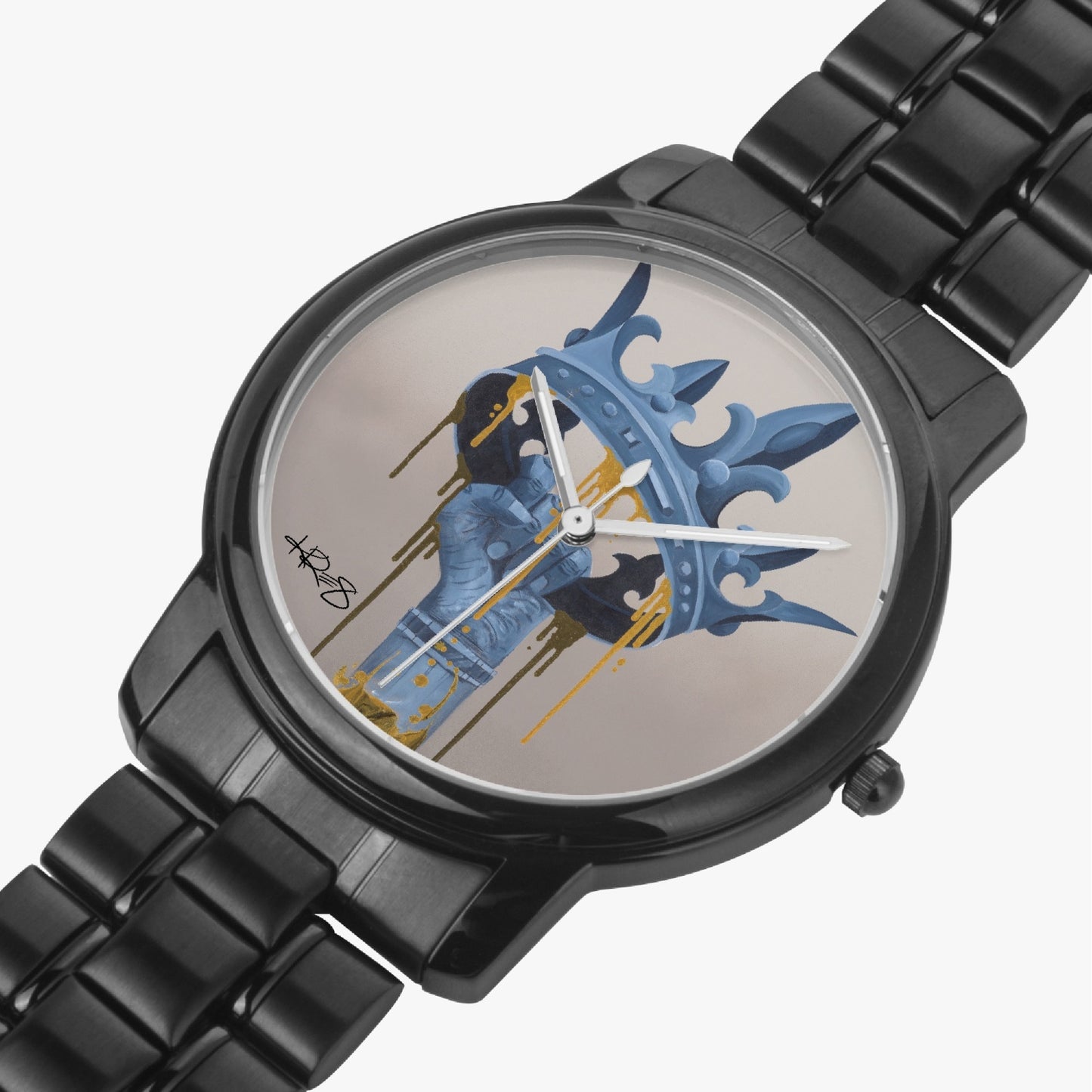 I Am Folding Clasp Type Stainless Steel Quartz Watch