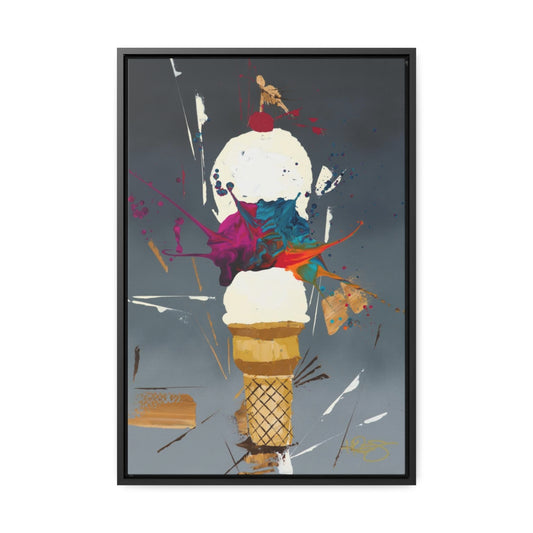 Flavors of Kre8tion Kre8 Framed Gallery Wrapped Canvas