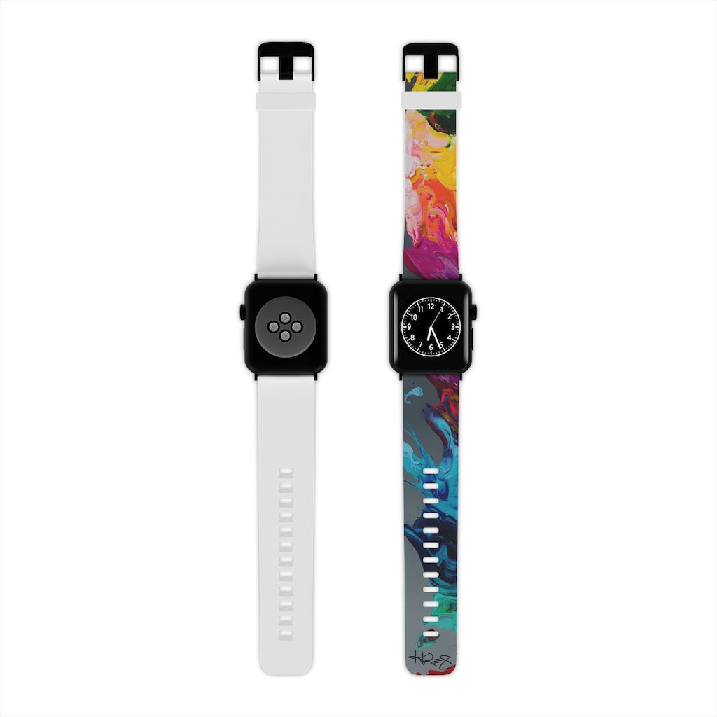 Gray Abstract Kre8 Watch Band for Apple Watch