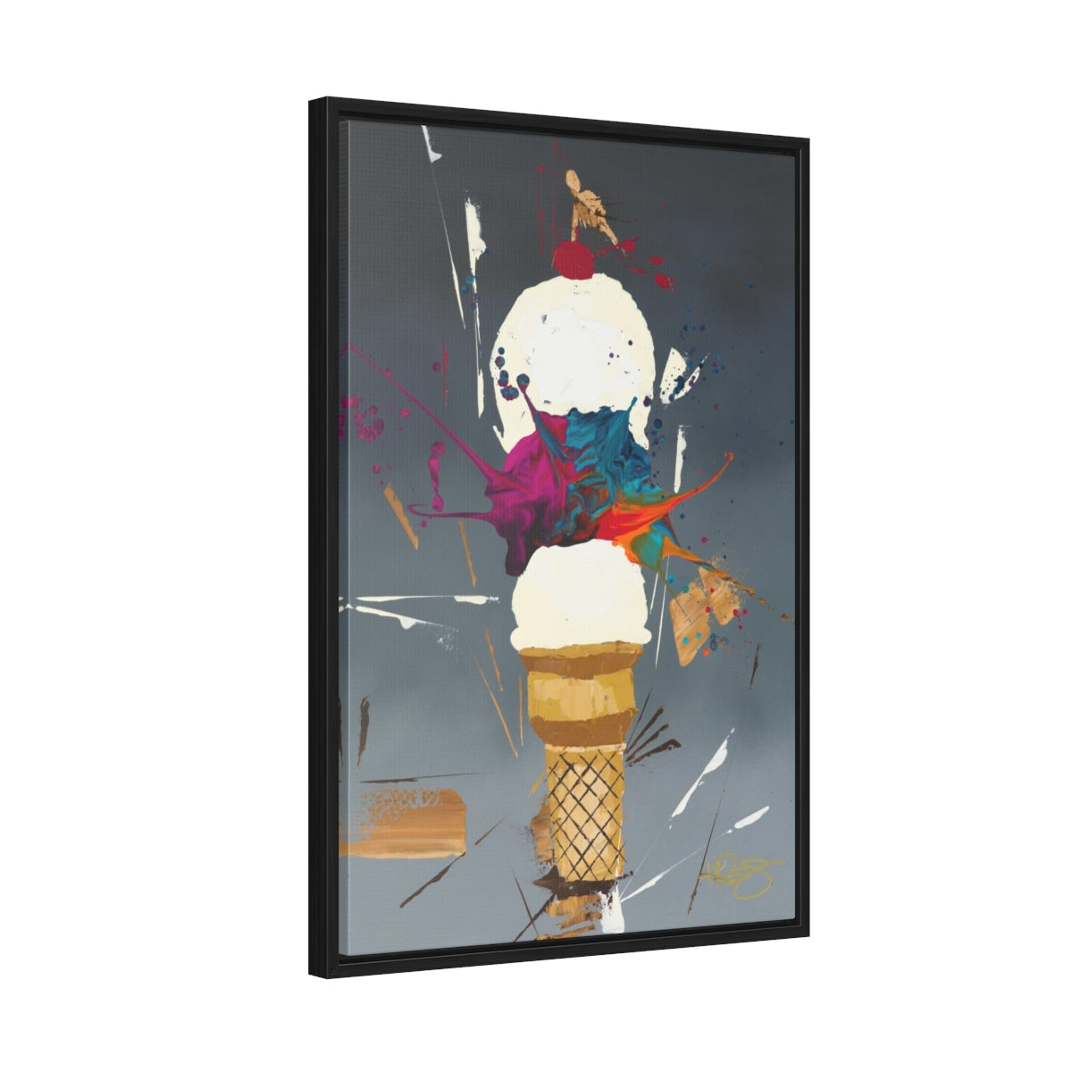 Flavors of Kre8tion Kre8 Framed Gallery Wrapped Canvas