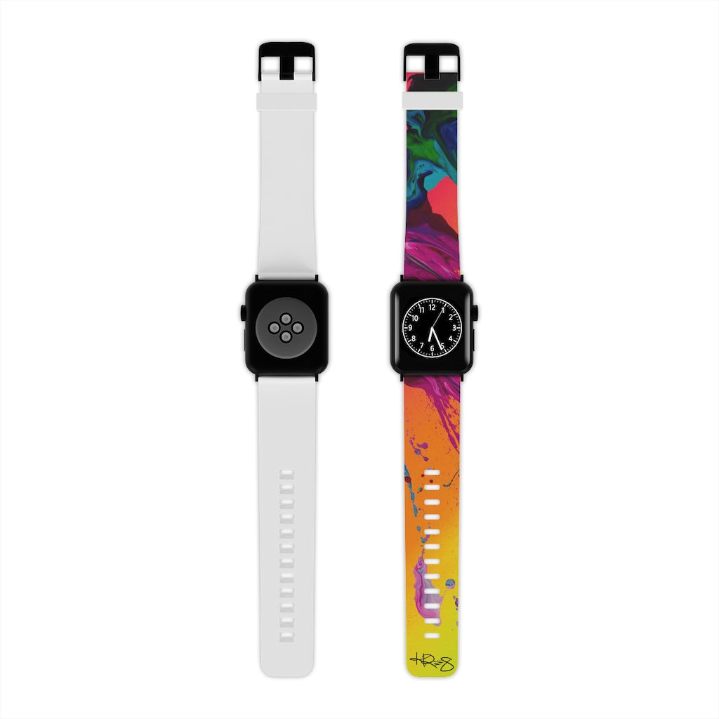 Rainbow Abstract Kre8 Watch Band for Apple Watch