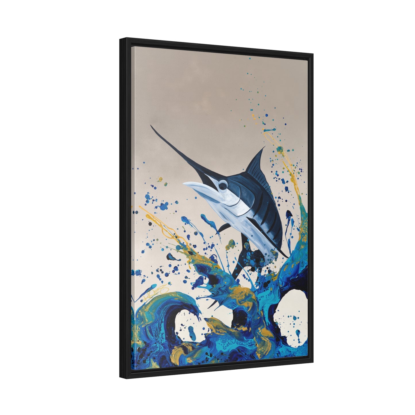 The Beauty in Chaos Kre8 Framed Gallery Wrapped Canvas