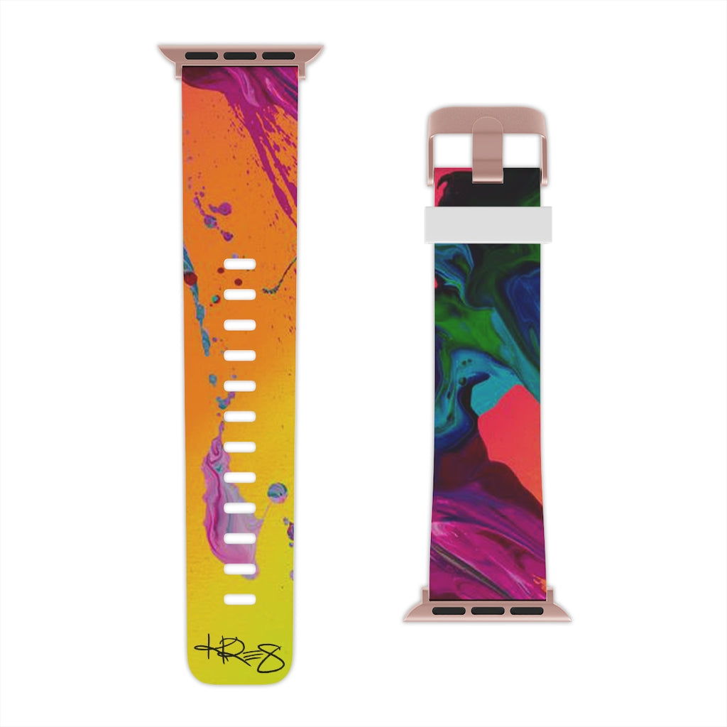 Rainbow Abstract Kre8 Watch Band for Apple Watch