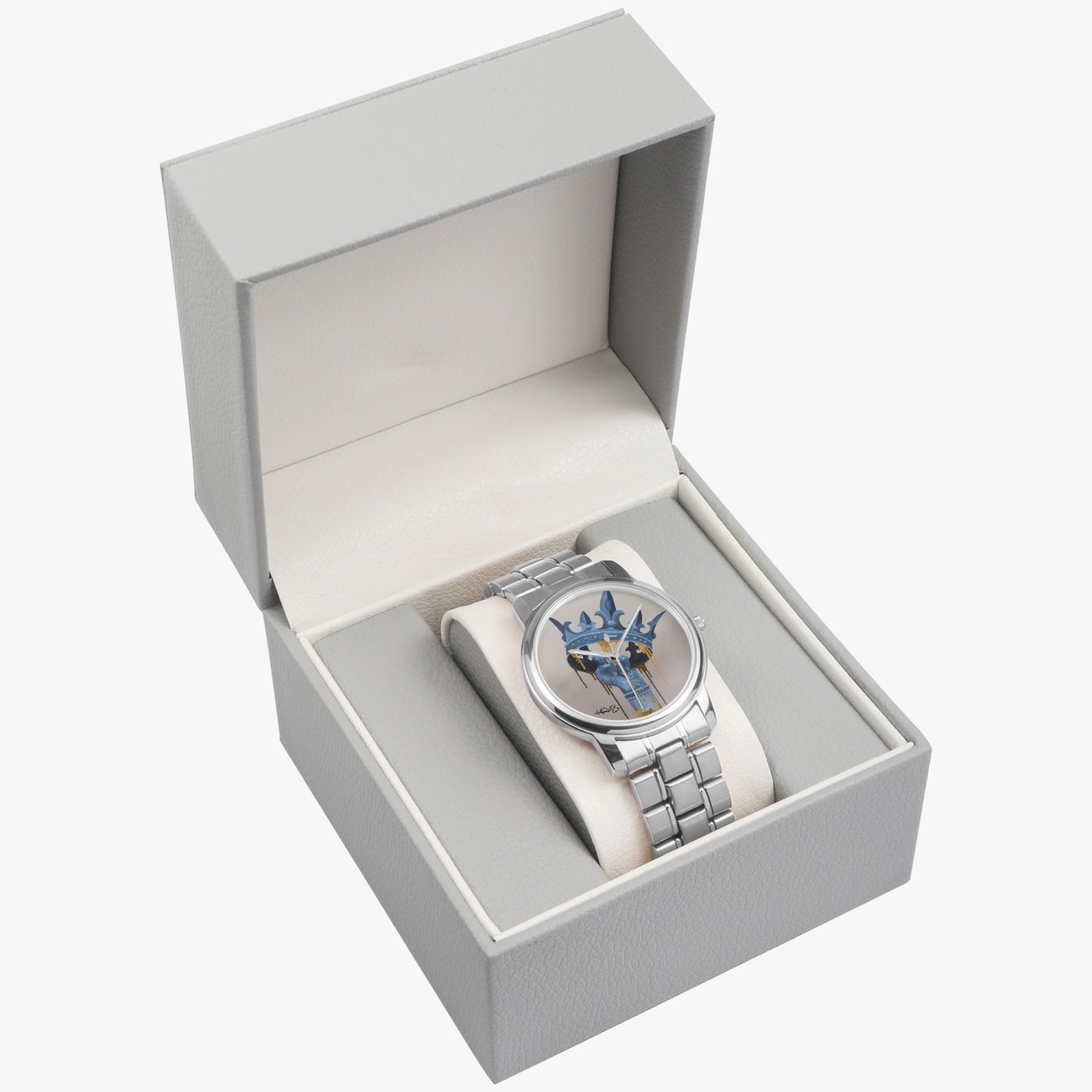 I Am Folding Clasp Type Stainless Steel Quartz Watch