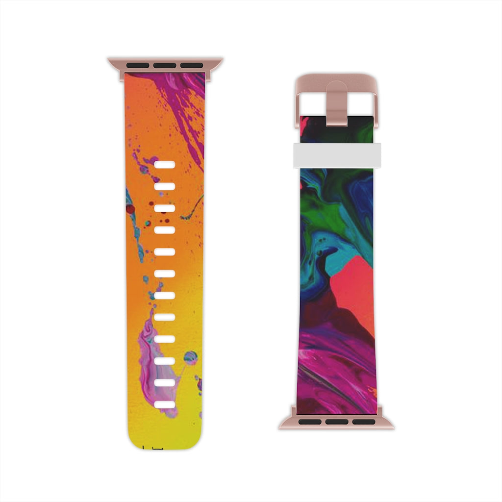 Rainbow Abstract Kre8 Watch Band for Apple Watch