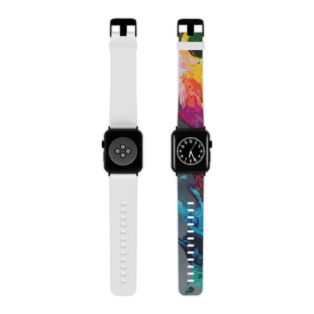 Gray Abstract Kre8 Watch Band for Apple Watch