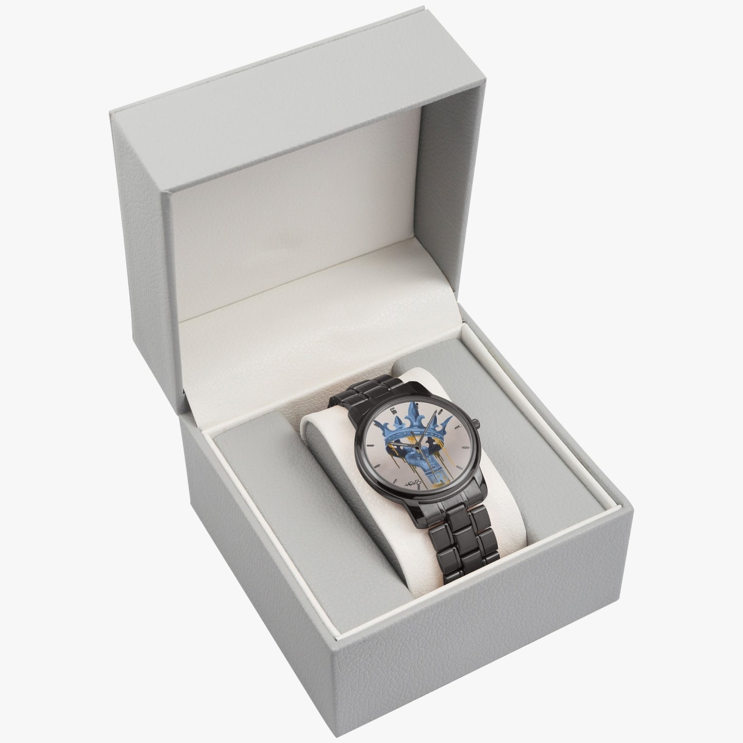 I Am Folding Clasp Type Stainless Steel Quartz Watch